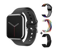 New GPS montre intelligente série 10 pour Apple Watch 10 mémoire musique vidéo Bluetooth appel étanche Smartwatch Black add 3 Strap