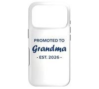 New Grandma Quote Promoted to Grandma Est 2026 Coque pour iPhone 17 Pro