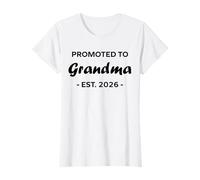 New Grandma Quote Promoted to Grandma Est 2026 T-Shirt