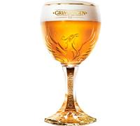 New Grimbergen Beer Chalice Glass 33cl Official Glass for Drinking Grimbergen Rouge, Blonde, Double, Triple