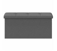 NEW Gris clair MEUBLE SIEGE - vidaXL - Banc de rangement pliable Gris clair Lin - Banc coffre - Pour maison（1parcel）9634820