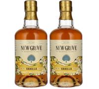NEW GROVE - Liqueur de vanille - 26% Alcool - Origine : Île Maurice - Bouteille 70 cl (Lot de 2)