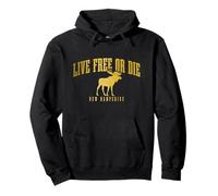 New Hampshire Live Free Or Die Pride Vintage Sweat à Capuche