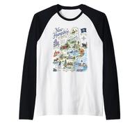 New Hampshire, NH, États-Unis, Cartes, icônes Manche Raglan