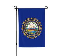 New Hampshire State Flag Panneau double face durable 71,1 x 101,6 cm pour décoration saisonnière