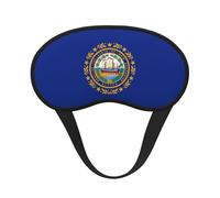 New Hampshire State Flag Print Sleep Mask Soft Cover Eye No Pressure for Sleeping, Eye Masks for Side Sleepers