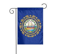 New Hampshire State Flag Print Small Christmas Yard Garden Flags Double Face Christmas Lawn Decoration For Outdoor Yard