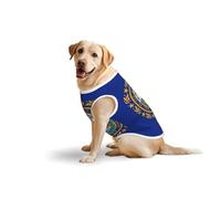 New Hampshire State Flag Printed Dog Shirt Gilet, Stretch Pet T-Shirts en coton doux sans manches Respirant Vêtements pour grands chiens (3XL-5XL)
