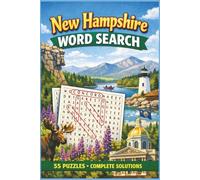 New Hampshire Word Search Puzzle Book: New Hampshire Themed Word Search for Adults, Seniors, and Kids | 6x9 inches, 110 pages | 50+ Puzzles | Gift for ... Holidays, Road Trips, and Screen Free Time