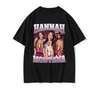 New Hannah Montana Logo T Shirt Men Women Summer Casual Short Sleeve Tee Shirt Unisex Fashion Aesthetic Trend T-Shirt Streetwear (3) Black M