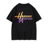 New Hannah Montana Logo T Shirt Men Women Summer Casual Short Sleeve Tee Shirt Unisex Fashion Aesthetic Trend T-Shirt Streetwear (1)