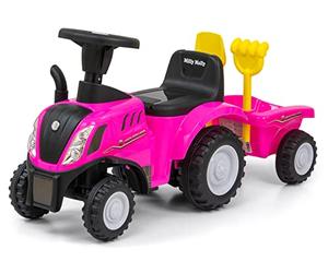 New Holland Tracteur Milly Mally Rose avec remorque pour Enfants