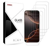 New Horrizon [Lot de 6 films protecteurs d'écran pour iPhone 16 Pro Max (6,9 pouces), film en verre trempé, [LifetimeSupport] [Protection contre les chocs] [anti-éclats] [anti-rayures]