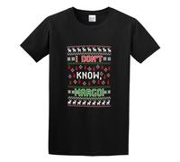 New I Don't Know Margo Vacation Ugly Funny DT Unisex 100% Cotton Short-Sleeve T-Shirts Black XL