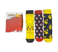 NEW IMPORT Lot de 3 paires de chaussettes Pokémon pour adulte