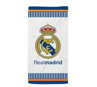 New Import Serviettes de plage Real Madrid 100 % microfibre, séchage rapide et design exclusif (140 x 70 cm)