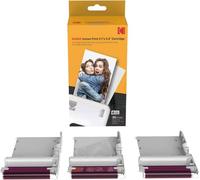New Ink Ribbon Paper,30 Photo Cartridge Papier Photo pour Imprimante Photo Mini Shot Combo Blanc à Sublimation Thermique