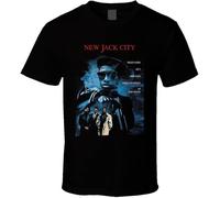 New Jack City Snipes 90's Hip Hop Gangster Retro Movie T Shirt Manches Courtes(Large)