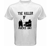 New Jerry Lee Lewis The Killer Music Legend Men's White T-Shirt Size Manches Courtes(3X-Large)