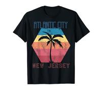 New Jersey Atlantic City Palmiers Vacation Ocean Surf T-Shirt