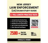 New Jersey Law Enforcement (LEE) Exam Study Guide 2026-2027: Comprehensive Review Prep with Proven Test-Taking Secret Strategies, 6 Full-Length ... Explanations for the Civil Service Exam