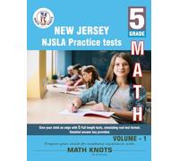 New Jersey Student Learning Assessments (NJSLA) , 5th Grade MATH Practice Tests ,Volume 1