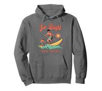 New Jersey Surfer Sea Bright NJ Surf Beach Vacation Sweat à Capuche