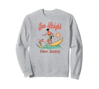 New Jersey Surfer Sea Bright NJ Surf Beach Vacation Sweatshirt