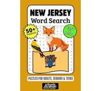 New Jersey Word Search Puzzle Book: 50+ Fun & Easy-to-Read Puzzles Exploring The Garden State, Jersey, Shore & Diners, Gift for New Jerseyans & Visitors, Adults, Seniors & Teens