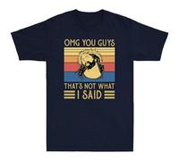 New Jesus OMG You Guys That's Not What I Said Vintage Men's T-Shirt Cotton Black Tee T-Shirt Black 3XL