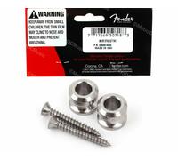 NEW Jeu de 2 STRAPLOCKS FENDER - 0994914000 - nickel - SRS - Attache-sangle
