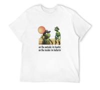 New Kermit Hootin and Hollerin on The Outside Inside I’M T-Shirt Shirt White 3XL