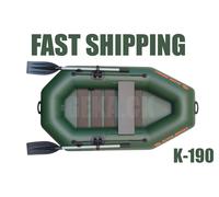 NEW Kolibri K-190 Bateau Gonflable Aviron Pêche De Qualité Supérieure + Rampe