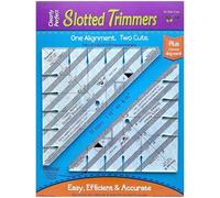 Clearly Perfect Slotted Trimmers by New Leaf Stitches- Quilting Tool for Fabric Cutting - Quilting Template and Stencil