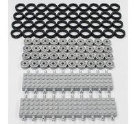 NEW Lego Tire, Wheel and Technic Brick Axles Bulk Lot - 100 Pieces Total by LEGO