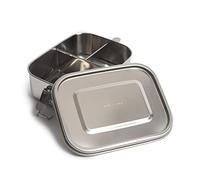 New Living Boîte à déjeuner étanche en acier inoxydable | Boîte à bento | 800 ml et 1200 ml | Séparateurs en option | Joint en silicone étanche | Conteneur de stockage des aliments (800 ml, 2