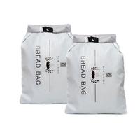 New Living Lot de 2 sacs à pain congelés | Sac de rangement alimentaire | Polyester recyclé sans BPA | Garde le pain plus longtemps | 40 x 27 cm (2)