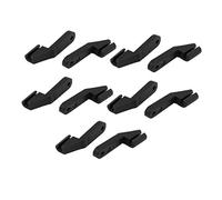 New Lon0167 10PCS noir En vedette L clip efficacité fiable en nylon chape 2mm dia trou longueur 23mm pour avion rc(id:443 f3 f2 108)