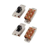 New Lon0167 4Pcs 250VAC 15A 125VAC 3A 6 Commutateur 2 positions DPDT Interrupteur glissière marche/arrêt(4Pcs 220V AC 15A 125 νAC 3A 6 Position 2 DPDT-Ein/Aus-Schiebeschalter
