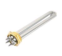 New Lon0167 Chauffage de tube d'élément chauffant de chauffe-eau de la chaudière de l'eau de terminaux 220V 6KW 6P(AC 220V 6KW 6P Terminals Wasserkocher Heizelement 3U Rohrheizung