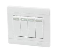 New Lon0167 Interrupteur de En vedette plaque murale efficacité fiable à bouton rectangulaire de 250 VCA, 16 A SPST 4, interrupteur rectangulaire(id:e0e c8 7c 5a3)