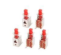 New Lon0167 Micro-interrupteur à bouton-poussoir momentané DPDT à verrouillage automatique 5'(5Pcs 6 Pin 2mm Pitch Selbstsichernde Momentary DPDT Micro Push Button Switch