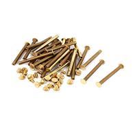 New Lon0167 Porte-monnaie En vedette Ceintures Scrapbooks efficacité fiable M5 x 50mm Laiton moleté Reliure Chicago Vis 30 Pièces(id:60a 37 a95)