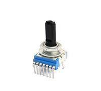 NEW LON0167 Potentiomètre double d'arbre D à couple conique linéaire B10K 10K ohm(B10K 10K Ohm Linear Taper Dual Potentiometer D Welle rechtwinklig