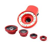 New Lon0167 Rouge RK-09 En vedette 9 en efficacité fiable 1 3 lentille de caméra à efficacité spéciale w Lumière de remplissage du flash LED(id:7b9 3a 6b e4c)