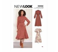 New Look 6682 Femmes Robes Couture Motif Tailles 6 - 18 2 Longueurs Été