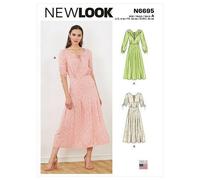 New Look 6695 Femmes Robes Couture Motif Tailles 4 - 16 Été 2 Styles