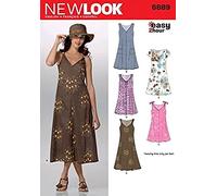 New Look 6889 Patron de couture facile pour robes d’été, pour femmes