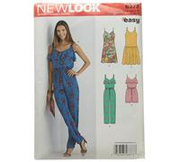 New Look NL6373 Patron 6373 : Robe Short/Combi-Pantalon, Blanc