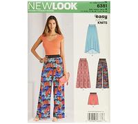 New Look NL6381 Patron pour Jupe/Pantalon/Short Blanc 22 x 15 cm